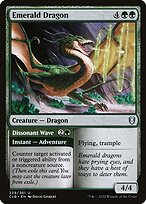 Emerald Dragon // Dissonant Wave, illustrated by Diego Gisbert Llorens