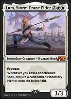 Lam, Storm Crane Elder, illustrated by Irina Nordsol