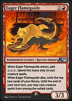 Eager Flameguide, illustrated by Irina Nordsol