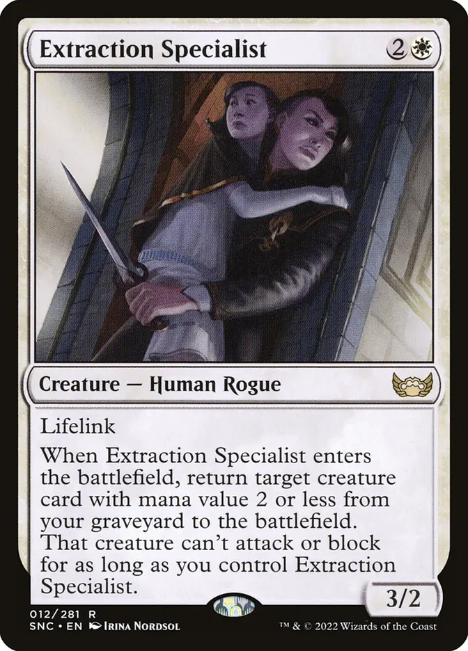 Extraction Specialist, illustrated by Irina Nordsol