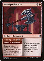 Two-Handed Axe // Sweeping Cleave, illustrated by Milivoj Ćeran