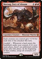 Moraug, Fury of Akoum, illustrated by Rudy Siswanto