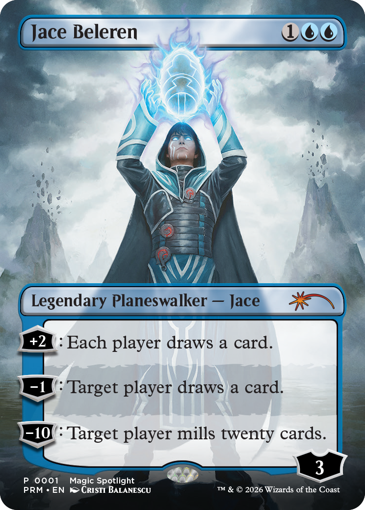 Jace Beleren promo card artwork